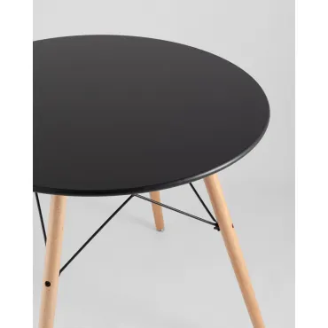 Стол круглый EAMES DSW NEW D80 черный Stool Group УТ000039067 от ImperiumLoft