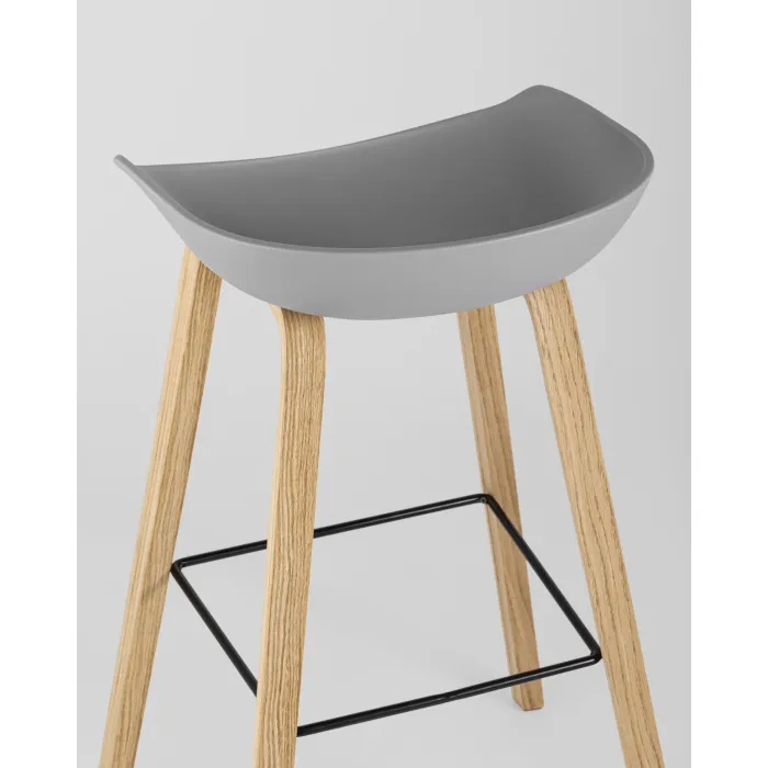 Стул барный LIBRA СЕРЫЙ 2 шт Stool Group УТ000038345 от ImperiumLoft
