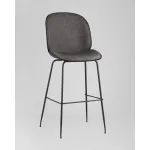 Стул барный Beetle PU со спинкой серый 2 шт Stool Group УТ000038313