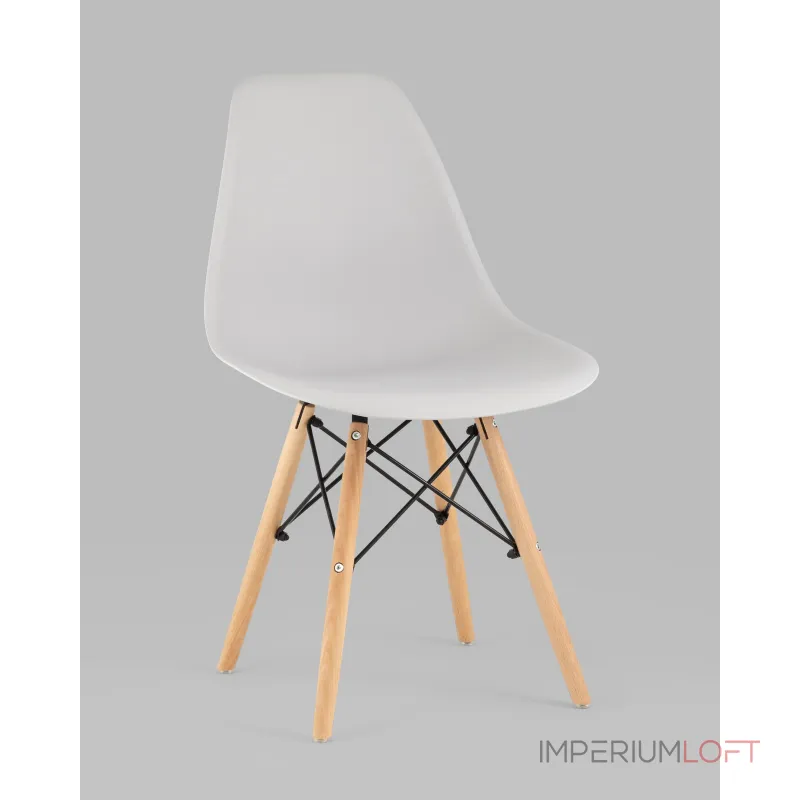 Стул Eames Style DSW светло-серый (разборный каркас) Stool Group УТ000037594