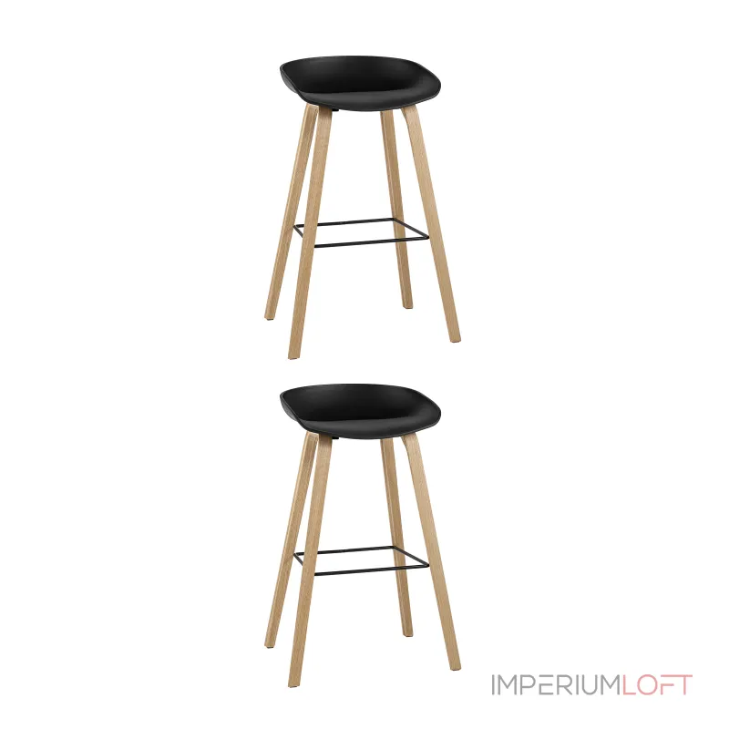 Стул барный LIBRA ЧЕРНЫЙ 2 шт Stool Group УТ000038343