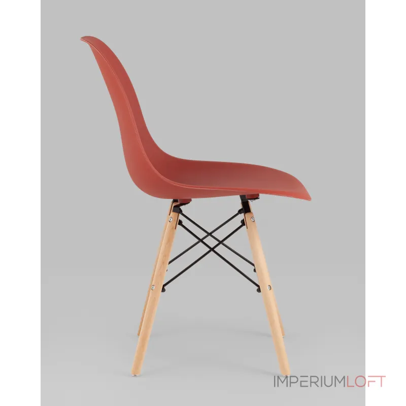 Стул Eames Style DSW терракотовый (разборный каркас) Stool Group УТ000039374