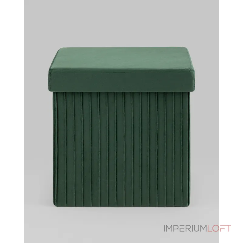 Пуф складной с ящиком Store Square зеленый Stool Group УТ000038971