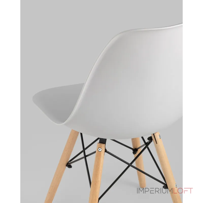 Стул Eames Style DSW светло-серый (разборный каркас) Stool Group УТ000037594
