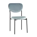 Стул обеденный Барбара велюр серо-голубой NC Stool Group УТ000039145