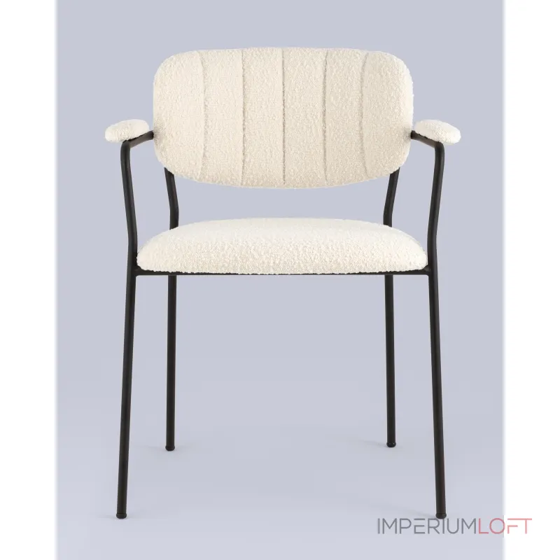 Стул Кэрол букле белый Stool Group УТ000038526 Стул Кэрол букле белый Stool Group УТ000038526