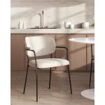 Стул Кэрол букле белый Stool Group УТ000038526 от ImperiumLoft