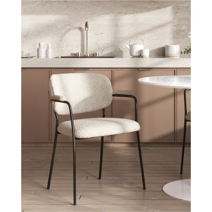 Стул Кэрол букле белый Stool Group УТ000038526 от ImperiumLoft