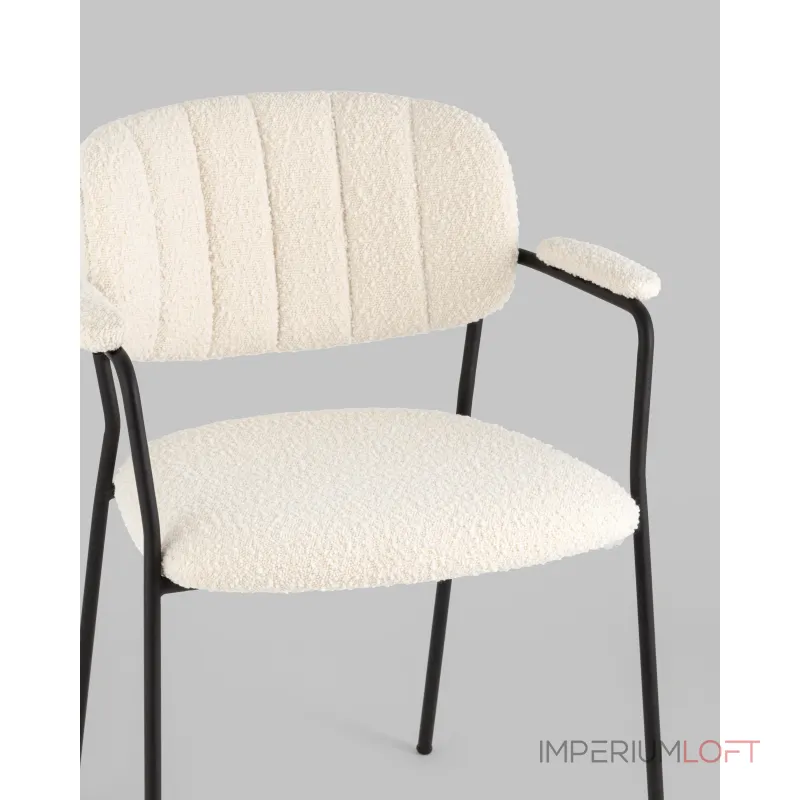 Стул Кэрол букле белый Stool Group УТ000038526 Стул Кэрол букле белый Stool Group УТ000038526