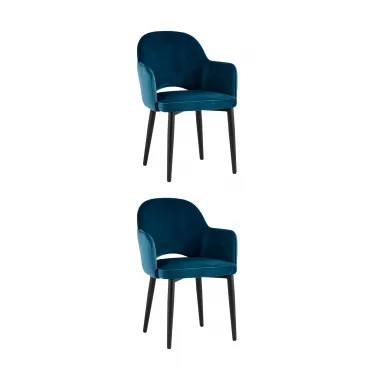 Стул Венера велюр сине-зеленый 2 шт Stool Group УТ000038667