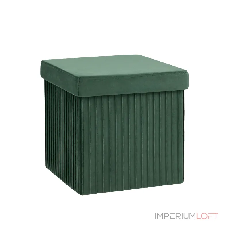 Пуф складной с ящиком Store Square зеленый Stool Group УТ000038971