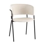 Кресло Нэлли New буклированный велюр белый Stool Group УТ000039980