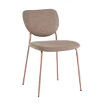 Стул обеденный Gigi шенилл коричневый розовые ножки Stool Group УТ000039033