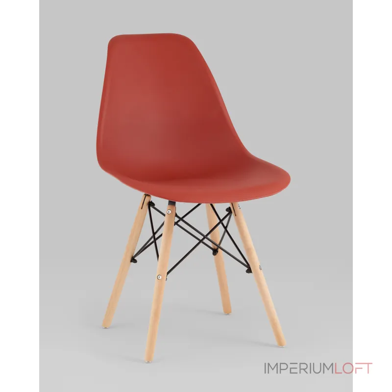 Стул Eames Style DSW терракотовый (разборный каркас) Stool Group УТ000039374