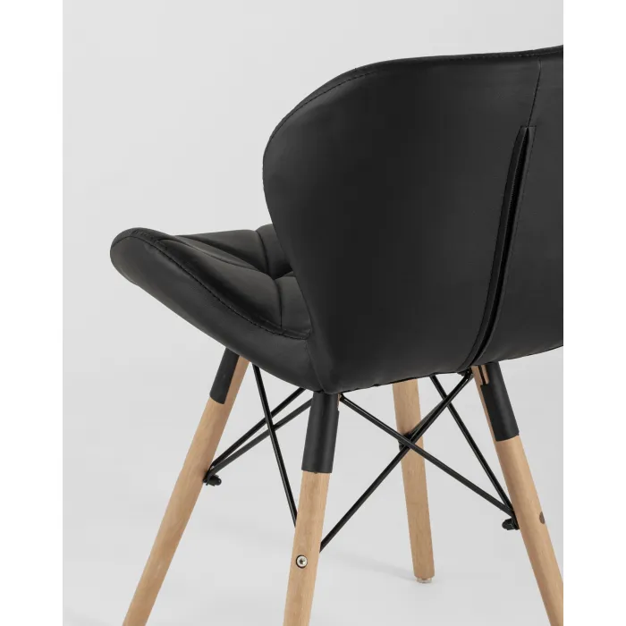 Стул Бон экокожа черный 4 шт. Stool Group УТ000035727 от ImperiumLoft
