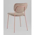 Стул обеденный Gigi шенилл коричневый розовые ножки Stool Group УТ000039033