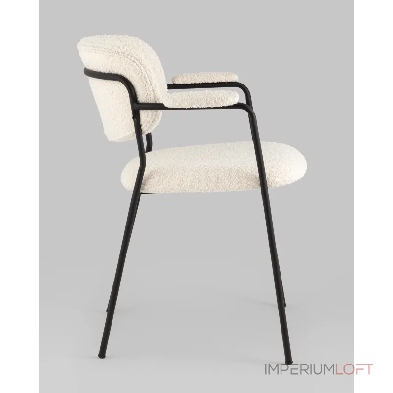 Стул Кэрол букле белый Stool Group УТ000038526 Стул Кэрол букле белый Stool Group УТ000038526