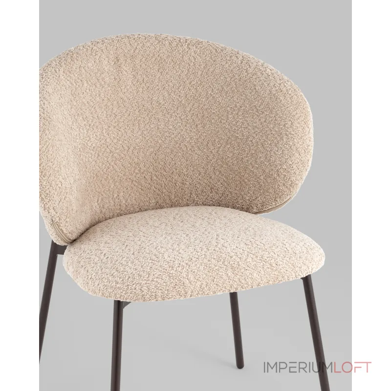 Стул Блейз букле капучино каркас серо-коричневый Stool Group УТ000039642
