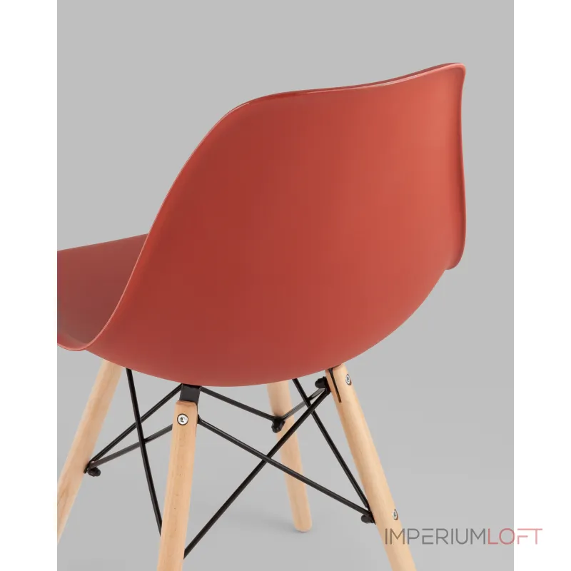 Стул Eames Style DSW терракотовый (разборный каркас) Stool Group УТ000039374