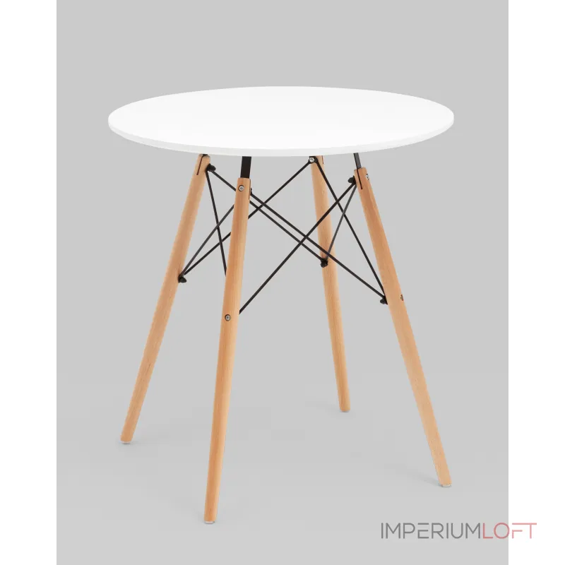 Стол круглый Eames DSW NEW D70 белый Stool Group УТ000038929 Стол круглый Eames DSW NEW D70 белый Stool Group УТ000038929