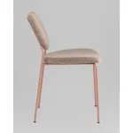 Стул обеденный Gigi шенилл коричневый розовые ножки Stool Group УТ000039033
