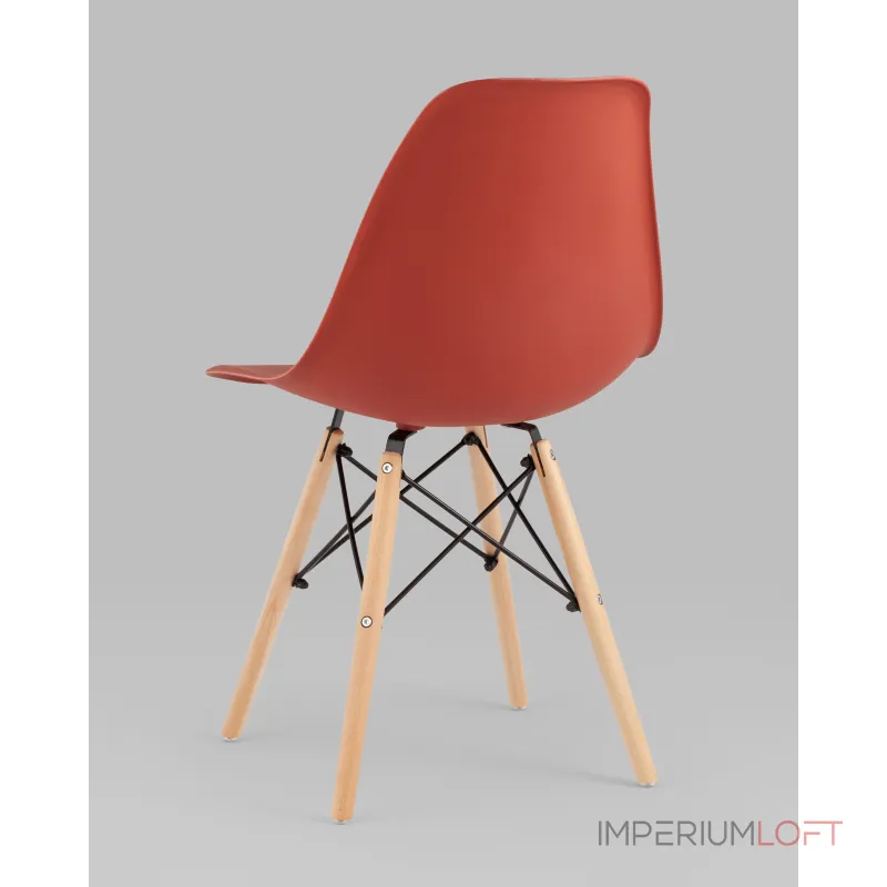 Стул Eames Style DSW терракотовый (разборный каркас) Stool Group УТ000039374