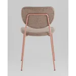 Стул обеденный Gigi шенилл коричневый розовые ножки Stool Group УТ000039033