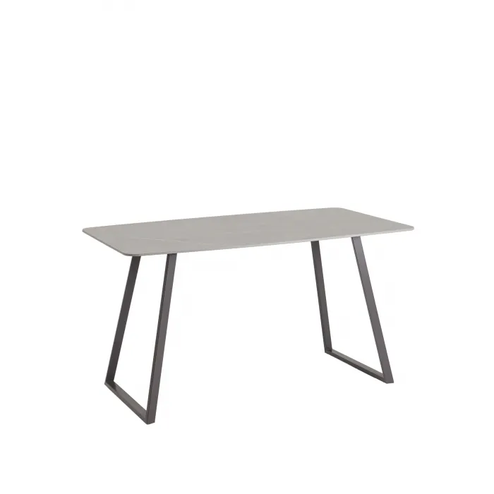 Стол обеденный Vermont 140*80 см  керамика темная ножки серые Stool Group УТ000040512 от ImperiumLoft
