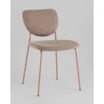 Стул обеденный Gigi шенилл коричневый розовые ножки Stool Group УТ000039033