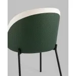 Стул обеденный Adelinde бежевый с зеленой экокожей Stool Group УТ000038521