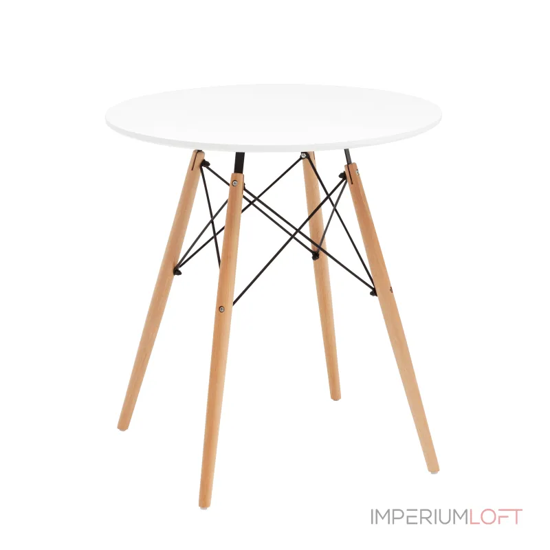 Стол круглый Eames DSW NEW D70 белый Stool Group УТ000038929 Стол круглый Eames DSW NEW D70 белый Stool Group УТ000038929