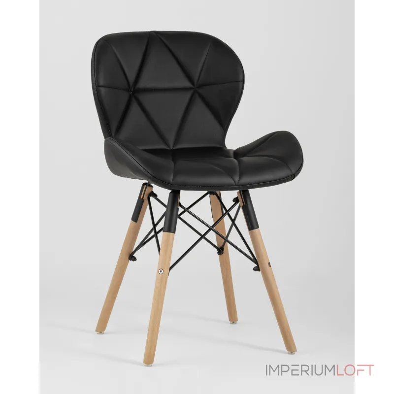 Стул Бон экокожа черный 4 шт. Stool Group УТ000035727 от ImperiumLoft Стул Бон экокожа черный 4 шт. Stool Group УТ000035727 от ImperiumLoft