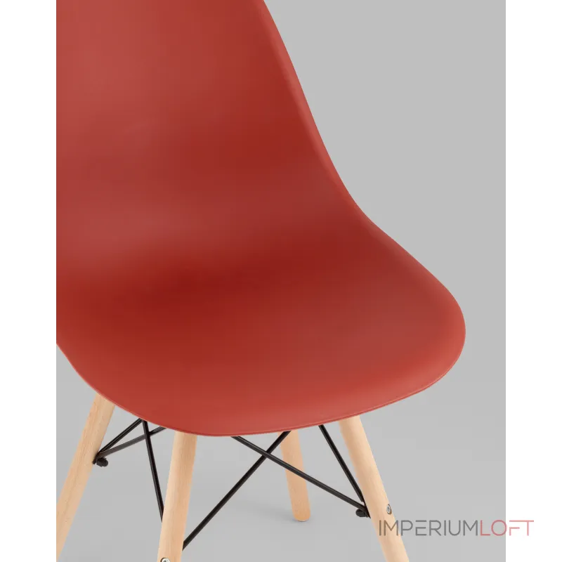 Стул Eames Style DSW терракотовый (разборный каркас) Stool Group УТ000039374