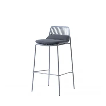 Стул барный Louran с подушкой серый Stool Group УТ000040187