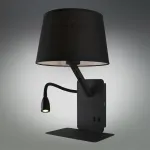 Бра с подсветкой Omnilux Talocci OML-62811-02 Цвет плафонов черный Цвет арматуры черный от ImperiumLoft