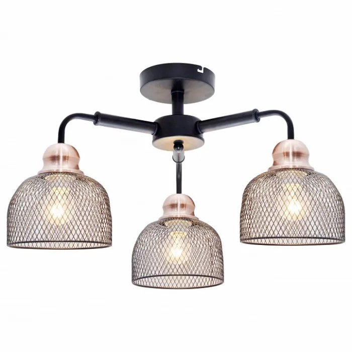 Люстра на штанге TopLight Griselda TL1158-3D Цвет арматуры медь Цвет плафонов медь от ImperiumLoft