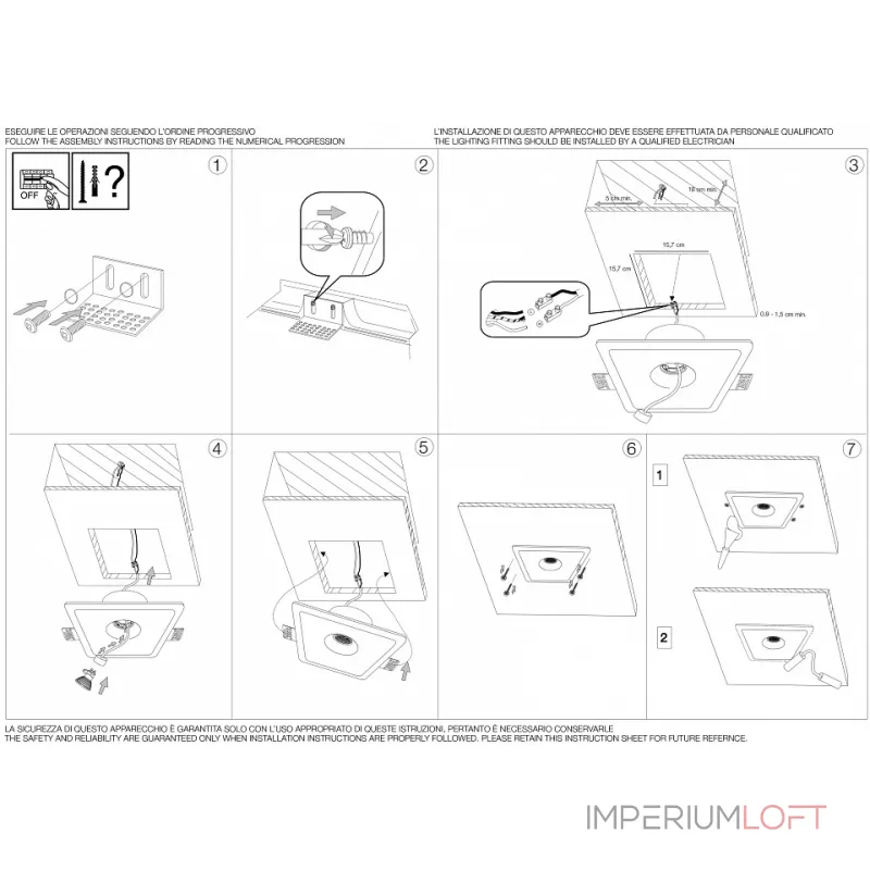Накладной светильник Ideal Lux Zephyr ZEPHYR FI1 SMALL