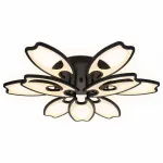 Накладной светильник Ambrella Original 4 FA581/6+3 BK черный 162W 700*640*120 (ПДУ РАДИО 2.4G) Цвет арматуры черный Цвет плафонов черный