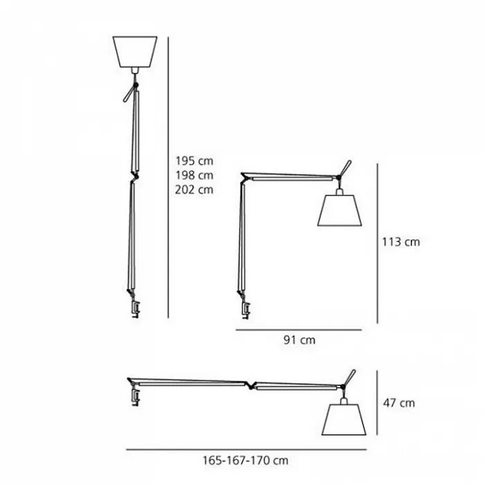 Основание для торшера Artemide Tolomeo Mega 0778010A от ImperiumLoft