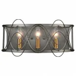 Бра Vele Luce Stradivario 742 VL4104W03 Цвет арматуры никель Цвет плафонов черный от ImperiumLoft