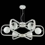 Подвесная люстра Maytoni Avola MOD431-PL-06-WS Цвет арматуры серебро Цвет плафонов белый от ImperiumLoft