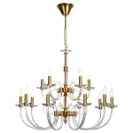 Подвесная люстра Stilfort Glass 1050/03/15P Цвет арматуры золото