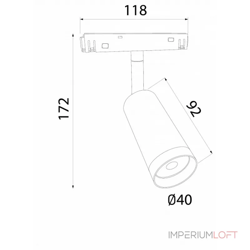 Светильник на штанге Elektrostandard Slim Magnetic 85507/01 черный