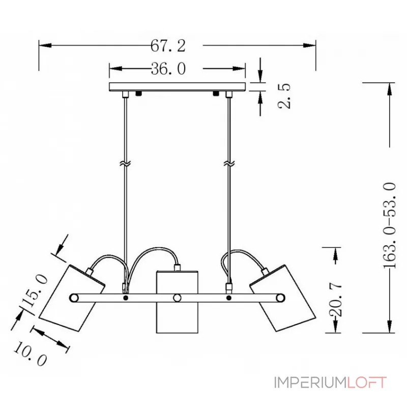 Подвесной светильник Freya FR4005PL-03BBS