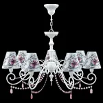 Подвесная люстра Lamp4You Classic 19 E3-07-WM-LMP-O-13-CRL-E3-07-PK-UP Цвет плафонов белый от ImperiumLoft