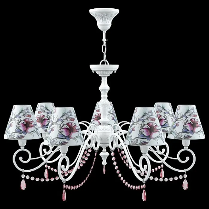 Подвесная люстра Lamp4You Classic 19 E3-07-WM-LMP-O-13-CRL-E3-07-PK-UP Цвет плафонов белый от ImperiumLoft