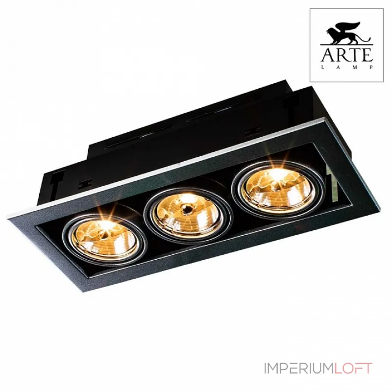 Встраиваемый светильник Arte Lamp Technika 2 A5930PL-3SI Цвет арматуры серебро Цвет плафонов серебро