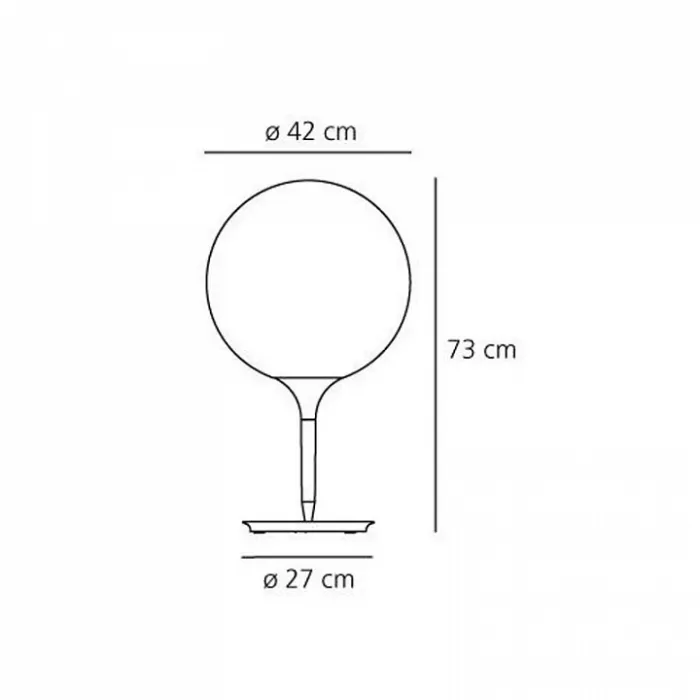 Настольная лампа декоративная Artemide 1048010A от ImperiumLoft