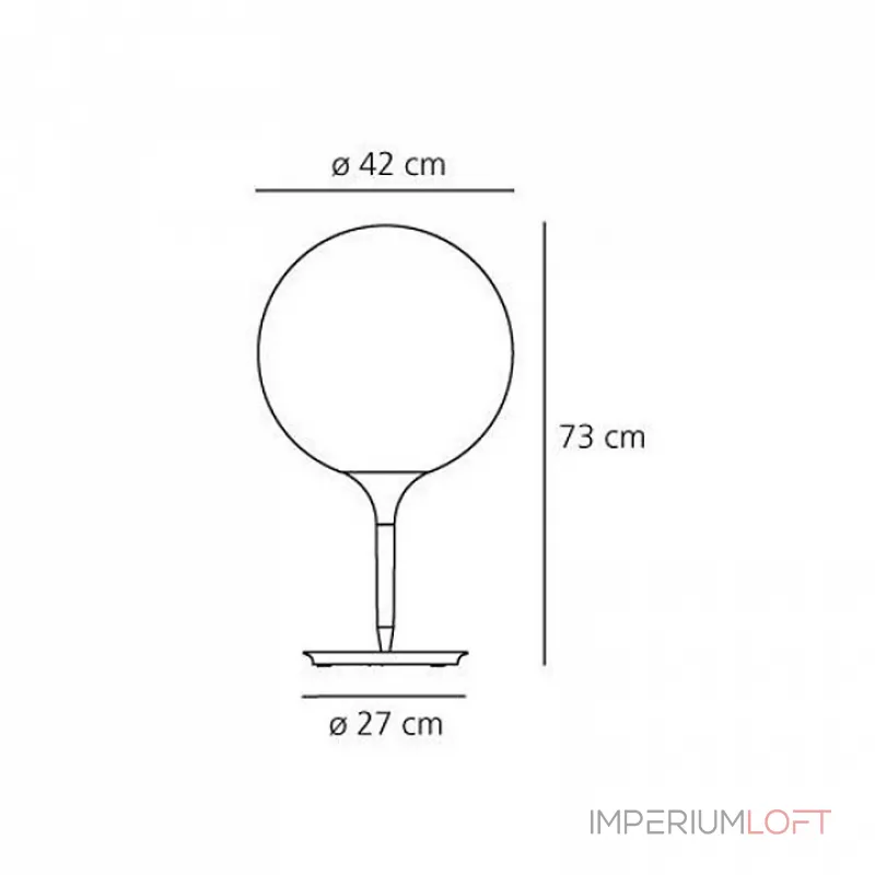 Настольная лампа декоративная Artemide 1048010A