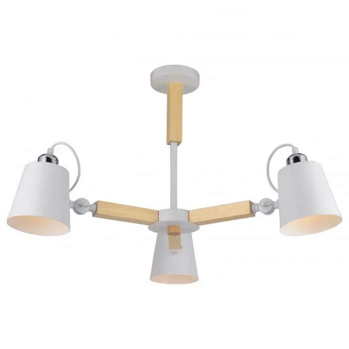 Люстра на штанге Arte Lamp 7141 A7141PL-3WH Цвет арматуры белый Цвет плафонов белый от ImperiumLoft